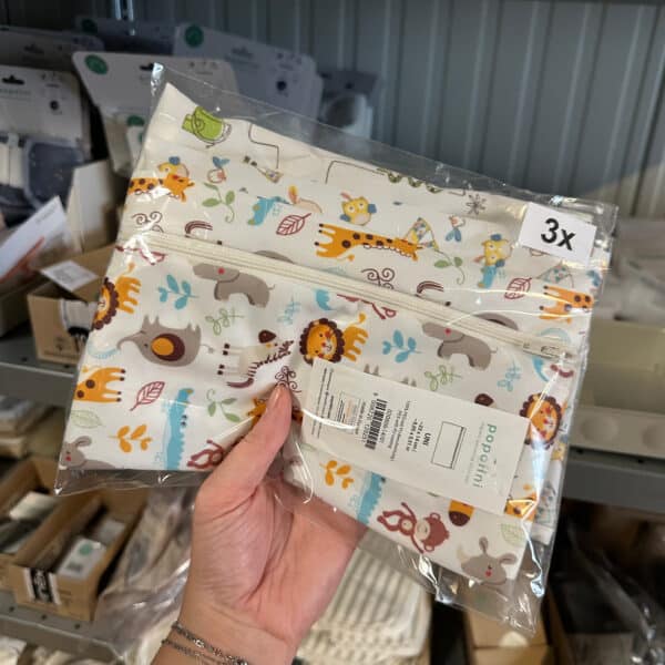 Popolini wet bag 23x14 cm – compacte en waterdichte tas voor wasbare luiers, doekjes en kleine spullen