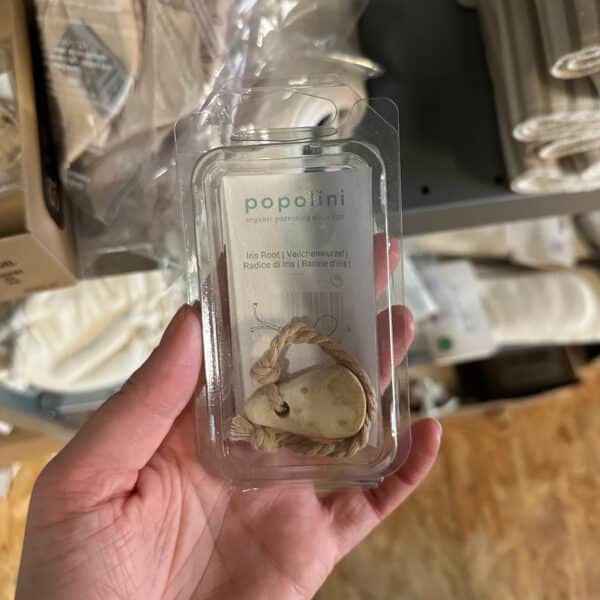 Popolini iriswortel bijtwortel – natuurlijk en veilig bijtspeeltje dat verzacht bij doorkomende tandjes