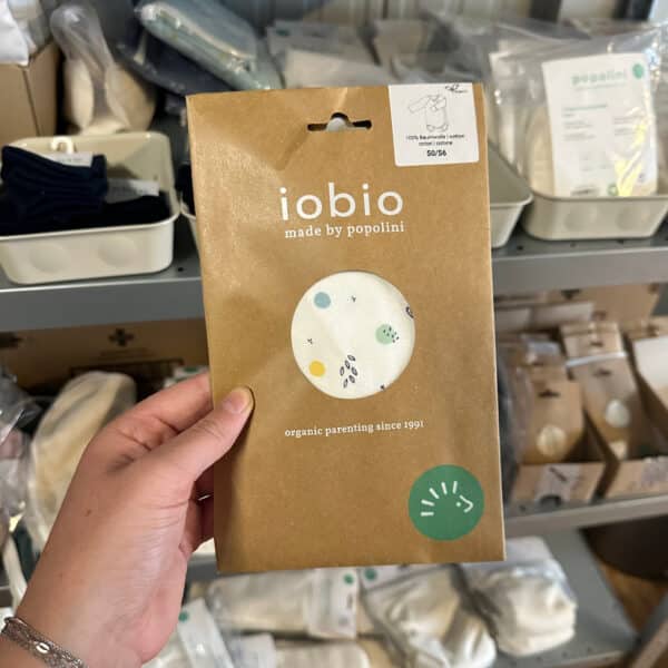 Popolini overslagromper biologisch katoen birdy dots – zachte en praktische babyromper met overslag en speelse birdy dots print