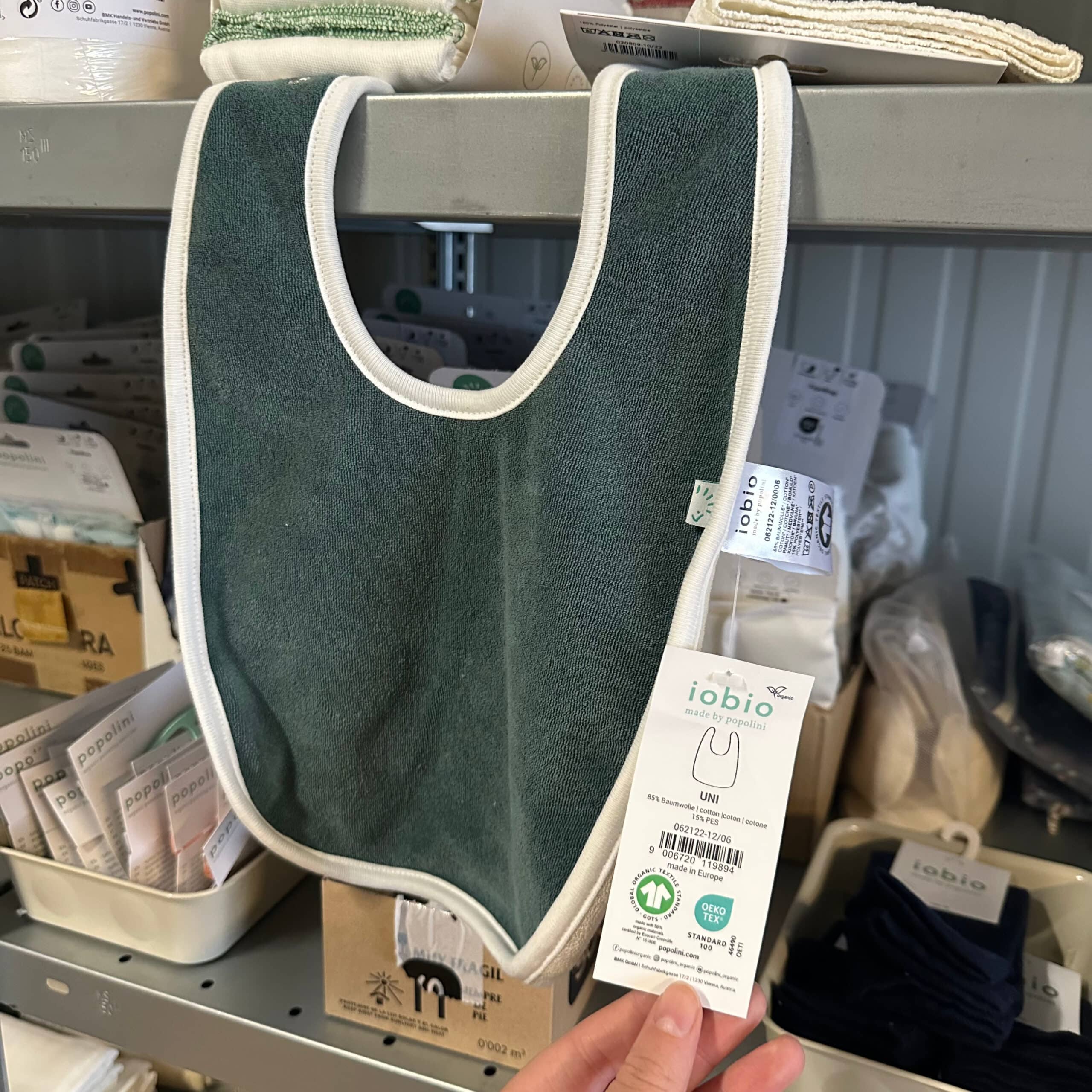 Popolini slab groen – zachte en absorberende slab van katoen in een frisse groene kleur