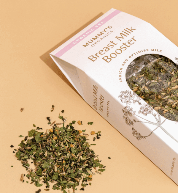 Biologische borstvoedingsthee van Mummy's organics. Breast Milk Booster is een los kruidenmengsel.