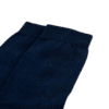 Beenwarmers katoen in kleur donkerblauw. Detail gebreide boord.