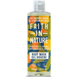 Natuurlijke douchegel met grapefruit en sinaasappel van Faith in Nature.