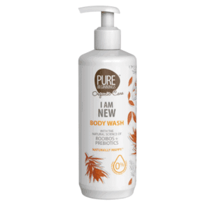 I am New douchegel van Pure Beginnings, in fles 500 ml, met rooibos en prebiotica.