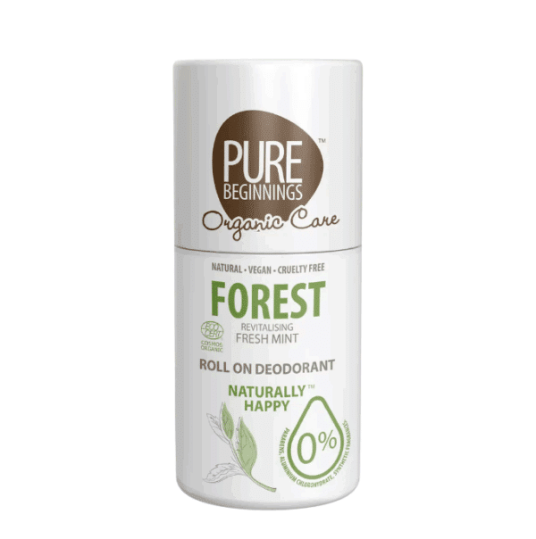 Forest Fresh Mint deodorant roller van Pure Beginnings. Met biologische en natuurlijke ingrediënten.