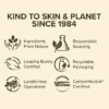 Eigenschappen van verzorgingsproducten van Burt's Bees.