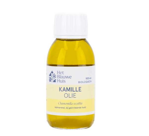 biologische kamille olie van het blauwe huis, flacon 100 ml