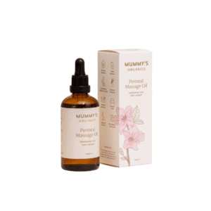 Perineum Massage Olie met biologische ingrediënten van Mummy's Organics.