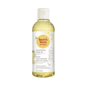 Zwangerschapsolie voor mama's van Burt's Bees, 148 ml in flesje.