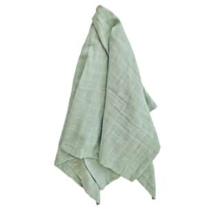 Lichtgroene hydrofiele doek van biologisch katoen van Summerville Organic.