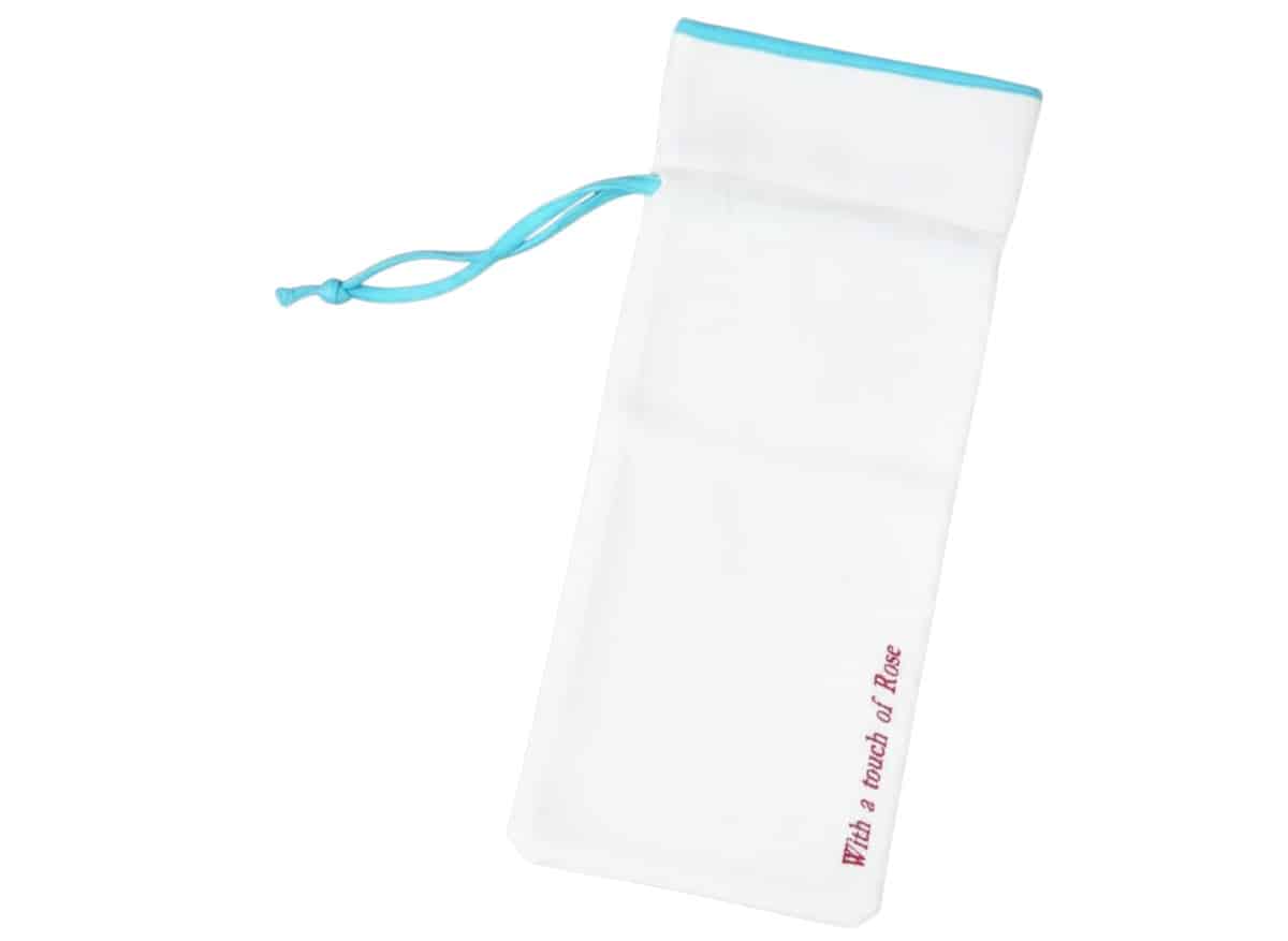 With a touch of Rose - Kruikzak Wit/Turquoise