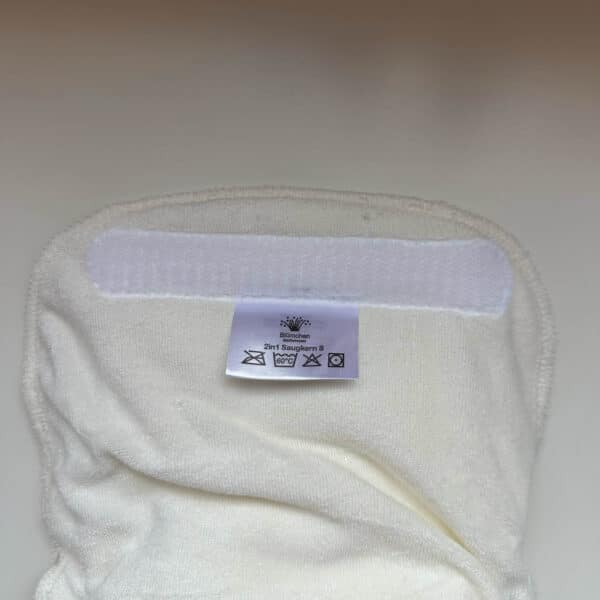 Blümchen inlegger wit met klittenband detail absorberende kern