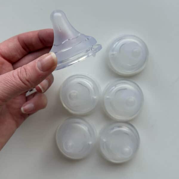 Fraupow siliconen spenen set van 2 voor babyflessen