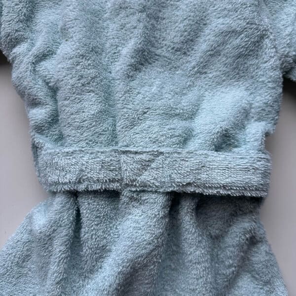 Kinderbadjas biologisch katoen lichtblauw met capuchon Summerville