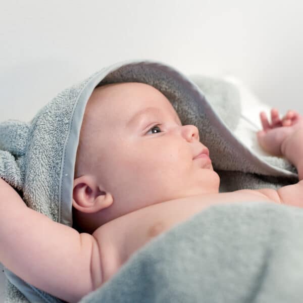 Baby in badcape Rabbit.