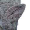 Grijze badcape met oren detail.