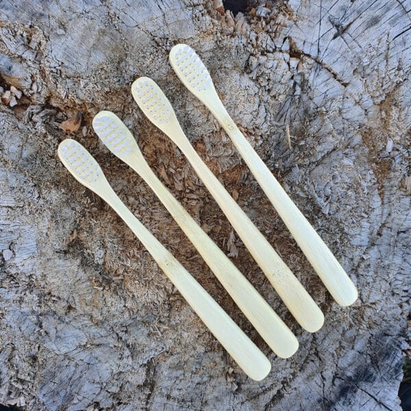 Bamboe Kindertandenborstels - Set van 4 - Summerville Organic - Afbeelding 3