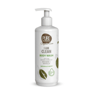 I Am Clean douchegel Pure Beginnings, met baobab en prebiotica.