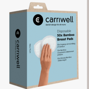 carriwell disposable bamboe zoogkompressen, 50 stuks in doos.