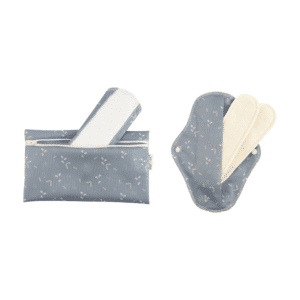 Wasbare maandverbanden met wetbag, 2 stuks. VAn popolini.
