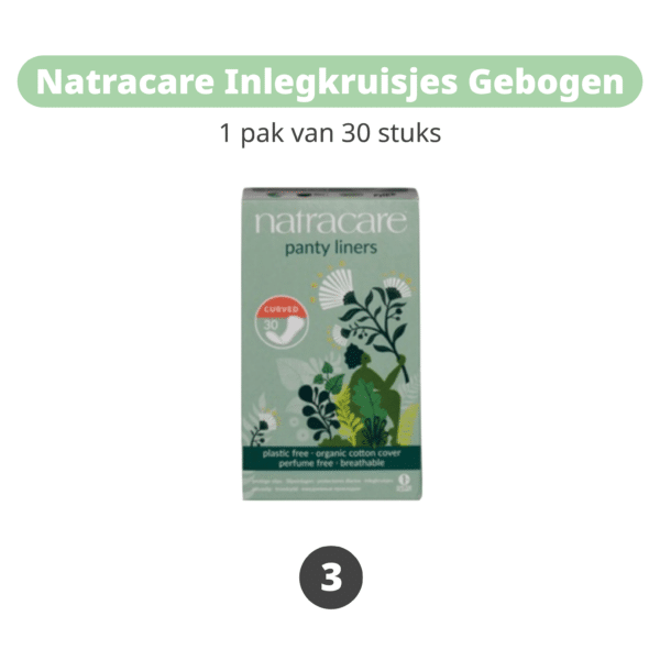 Pakket voor na de bevalling met maandverband en inlegkruisjes biologisch