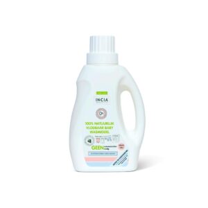 Vloeibaar natuurlijk wasmiddel van INCIA. In fles 750 ml.