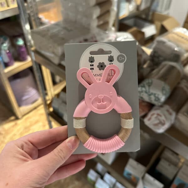 Summerville Organic bijtspeeltje konijn roze – duurzaam en veilig bijtspeelgoed voor baby’s kopen bij Pure Start