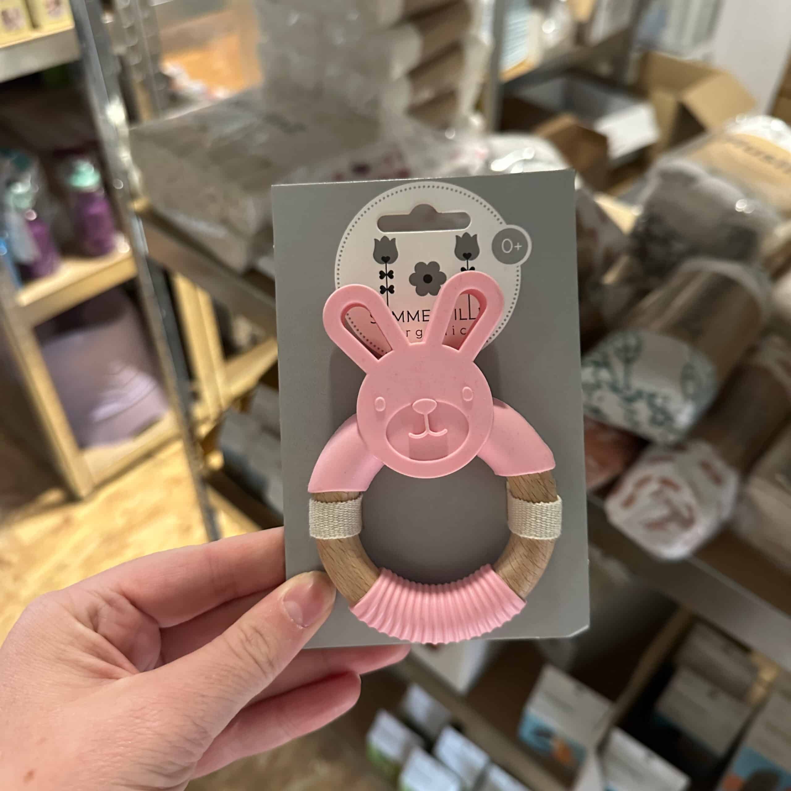 Summerville Organic bijtspeeltje konijn roze – duurzaam en veilig bijtspeelgoed voor baby’s kopen bij Pure Start