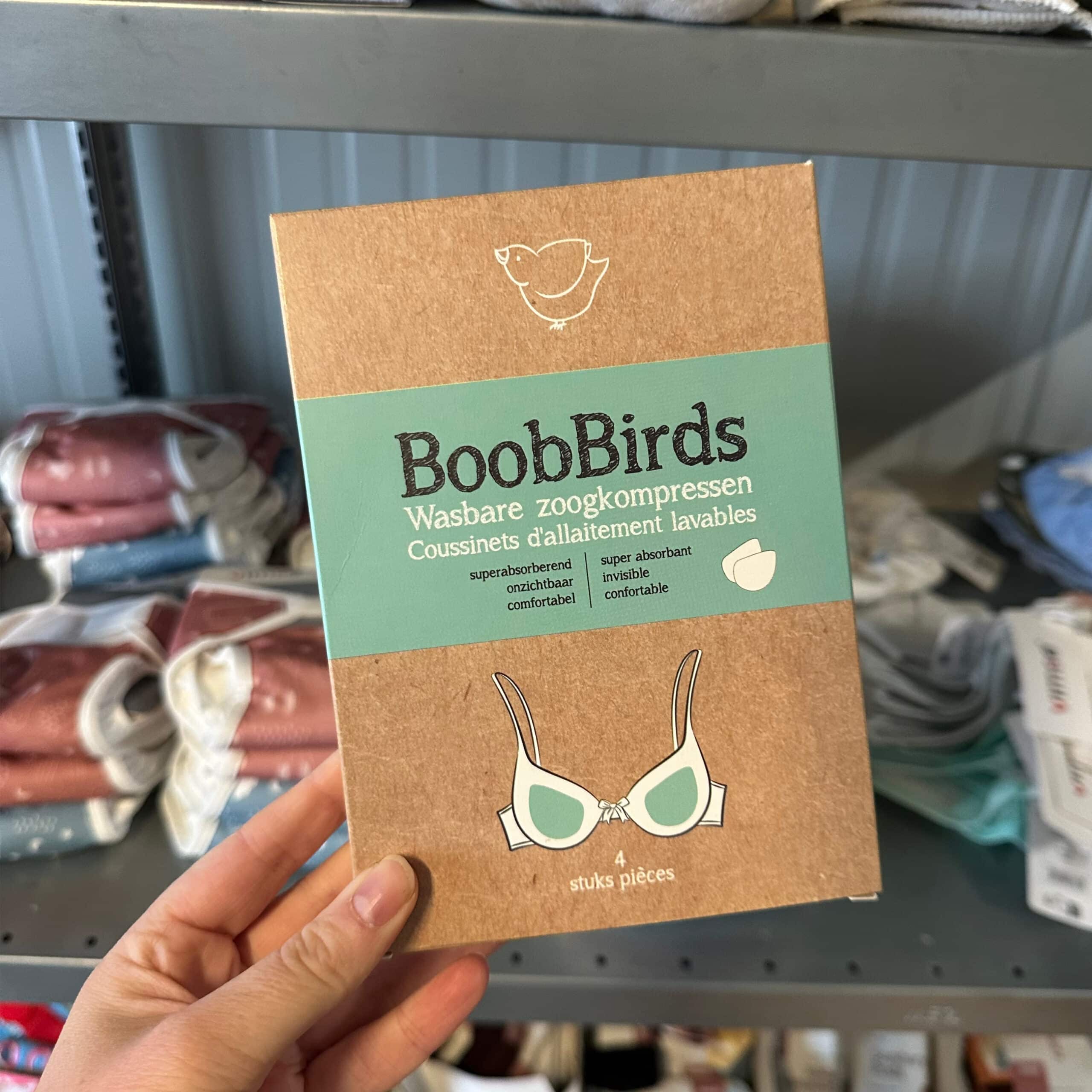 Boobbirds wasbare zoogkompressen 4 stuks – duurzame en zachte borstkompressen kopen bij Pure Start