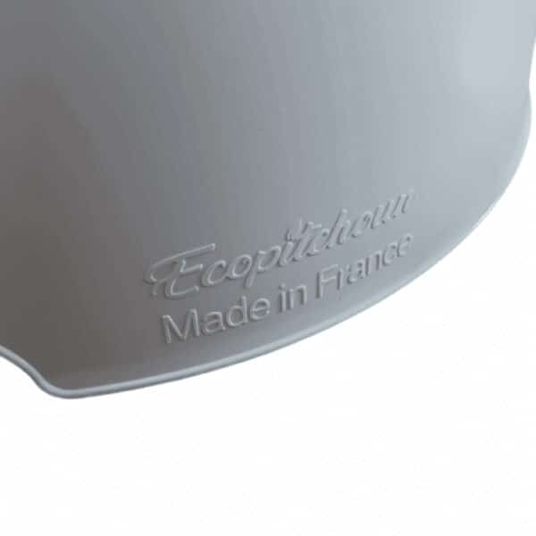 anatomisch plaspotje van bioplastic van EcoPitchoun, ergonomisch en duurzaam ontworpen voor zindelijkheidstraining