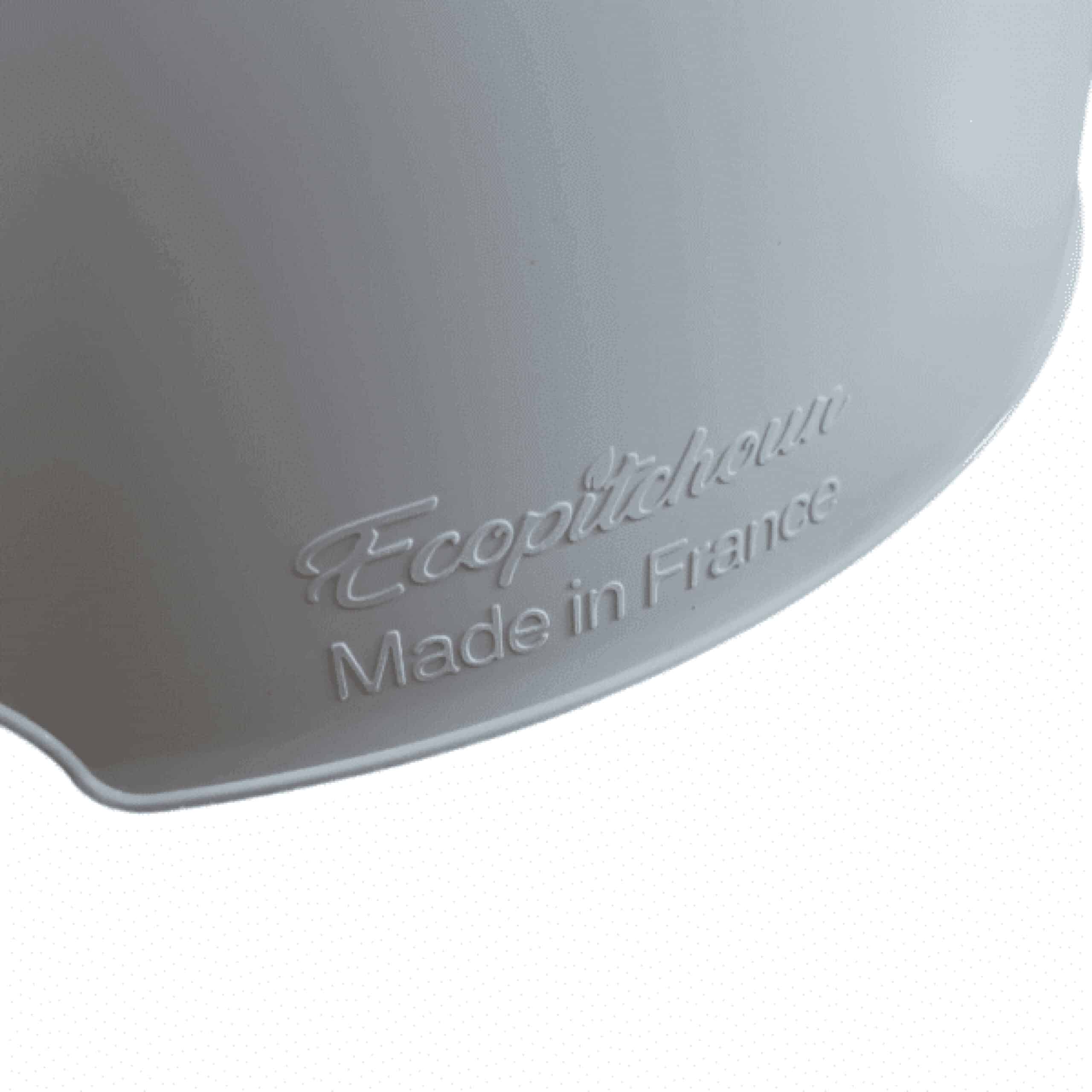 anatomisch plaspotje van bioplastic van EcoPitchoun, ergonomisch en duurzaam ontworpen voor zindelijkheidstraining