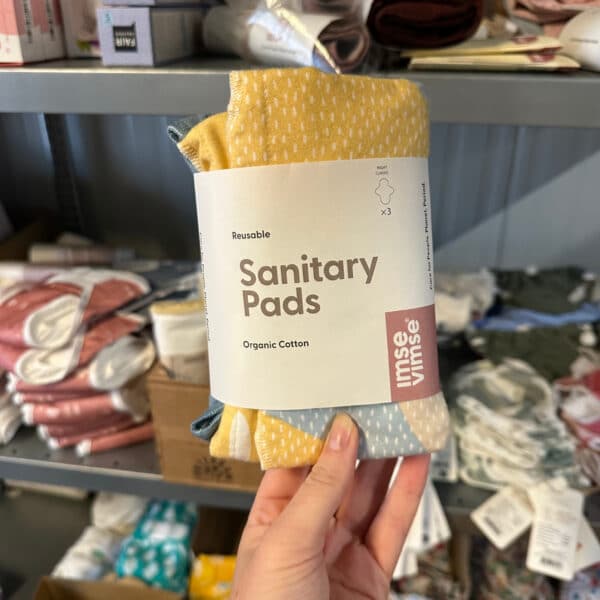 Imse Vimse wasbaar maandverband nacht in diverse kleuren – duurzaam, herbruikbaar en comfortabel maandverband voor een milieuvriendelijke menstruatie