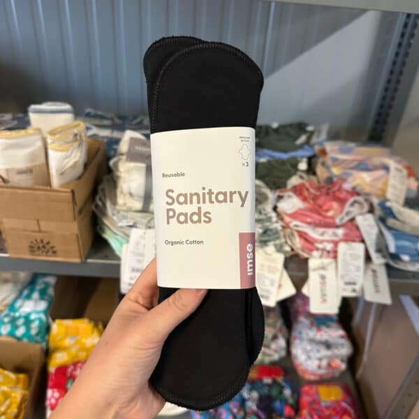 Imse Vimse wasbaar maandverband Active van biologisch katoen in diverse kleuren – ademend, herbruikbaar en duurzaam maandverband voor actieve dagen