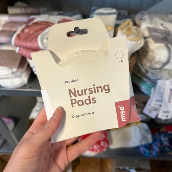 Imse Vimse wasbare zoogkompressen van biologisch katoen – herbruikbare en ademende borstcompressen voor comfortabel en duurzaam borstvoeding geven
