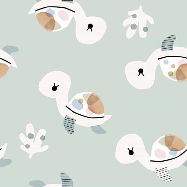 Schildpad dessin Blumchen