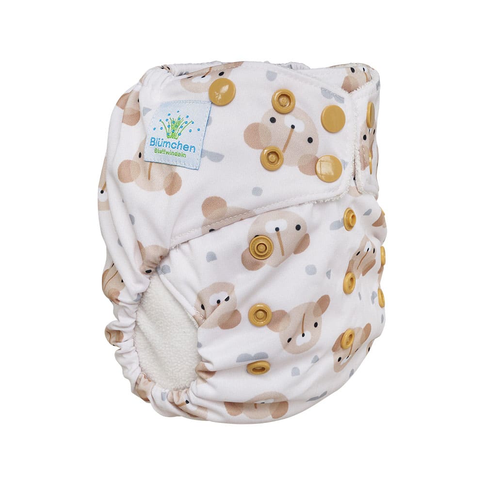 Blumchen Alles in éen luier met Teddy beertje.