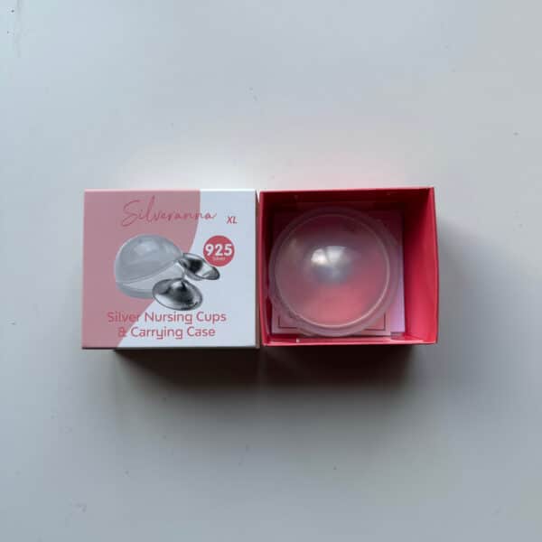 Zilveren tepelhoedjes SilverAnna 925 zilver herbruikbare tepelbeschermers bij kloven en gevoelige tepels