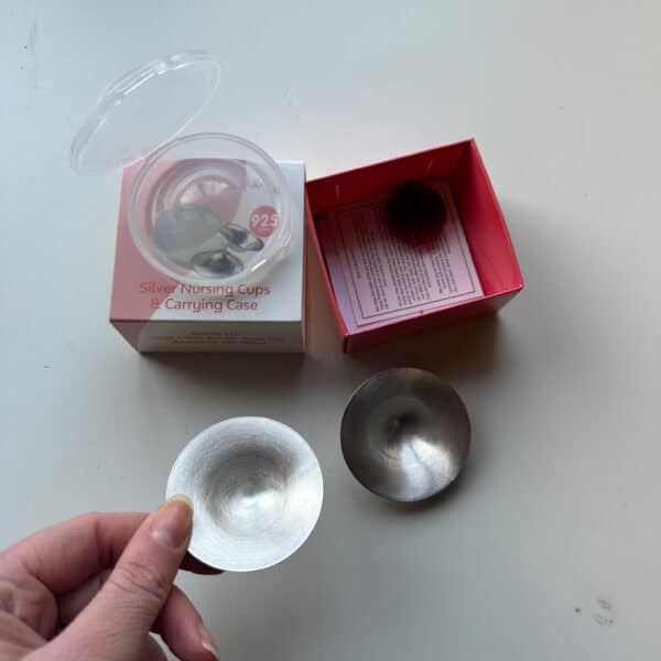 Zilveren tepelhoedjes SilverAnna 925 zilver herbruikbare tepelbeschermers bij kloven en gevoelige tepels