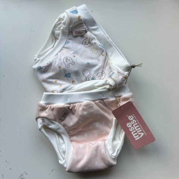 Wasbare trainingsluiers oefenbroekjes Imse Vimse Pink Teddy 2 stuks herbruikbaar zindelijkheidstraining peuter