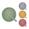 Siliconen eetset met bordje en lepel van Summerville Organic voor baby en peuter