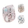 Blümchen wasbare all-in-one luier met klittenband – diverse dessins