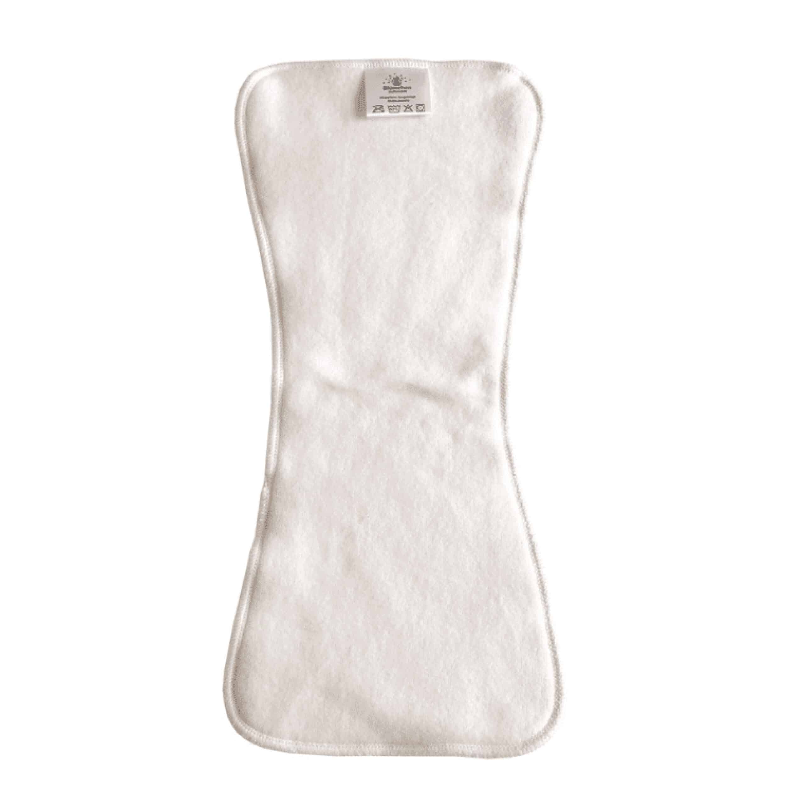 Blümchen booster zandlopervorm biologisch katoen 18 x 40 cm voor wasbare luiers