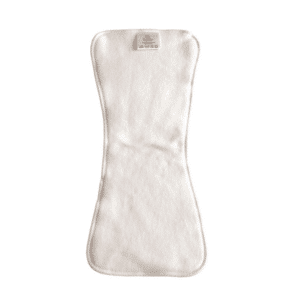 Zandlopervorm booster van biologisch katoen, wit van Blumchen.