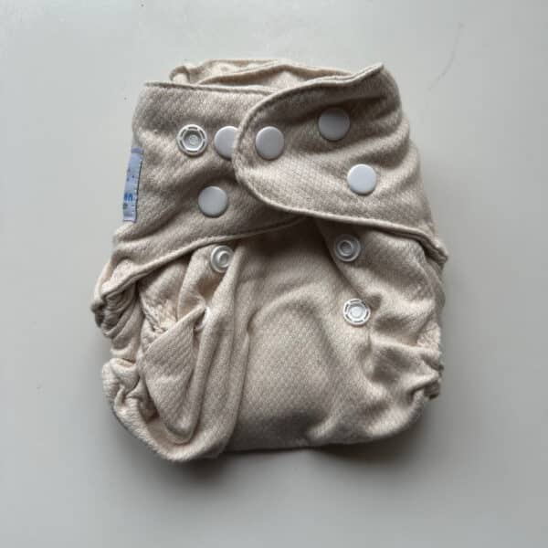 Blümchen wasbare voorgevormde oogjesluier biologisch katoen maat S 3 tot 7 kg herbruikbare luier