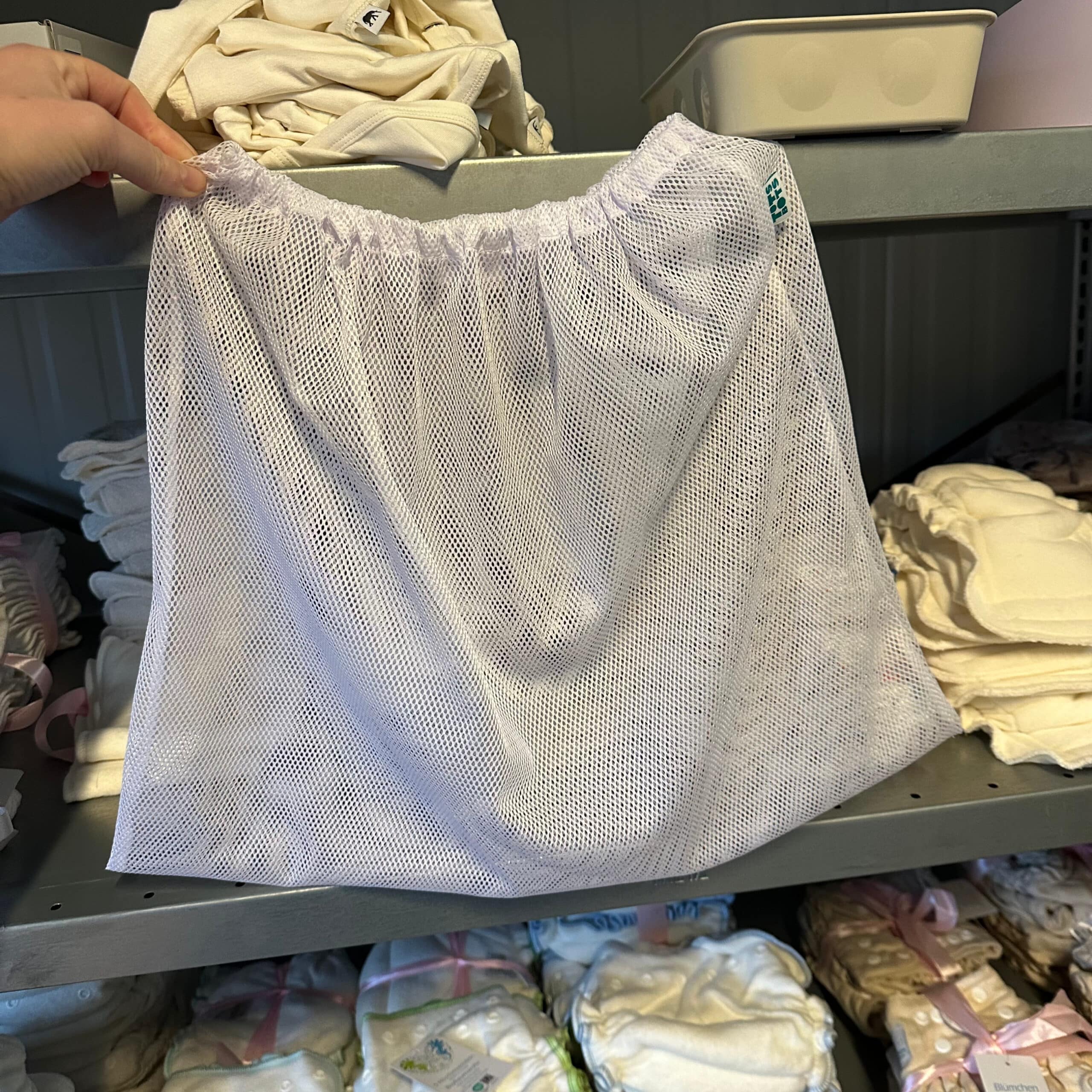 TotsBots wasnet 16 liter voor wasbare luiers en babywas, ademend en stevig