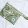 Floral groene mini wetbag van Blumchen.