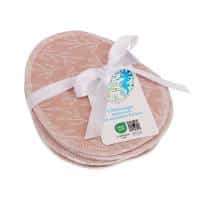 Setje van roze zoogkompressen van biologisch katoen van Blumchen.