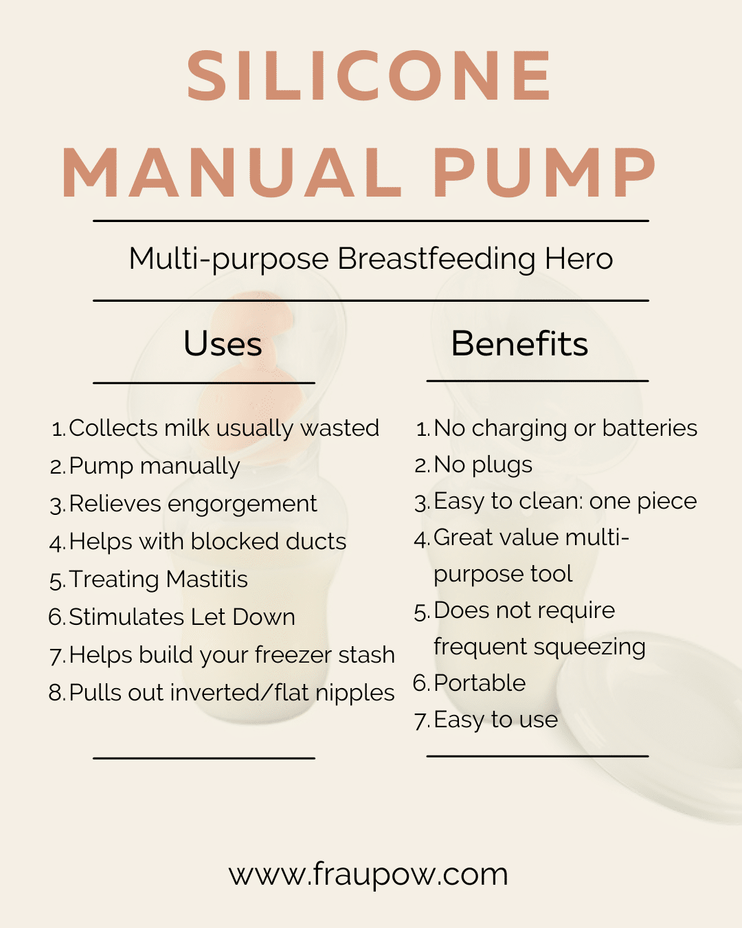 Siliconen Borstkolf / Lekschaal Met Stopper - 110 ml - Fraupow - Afbeelding 6