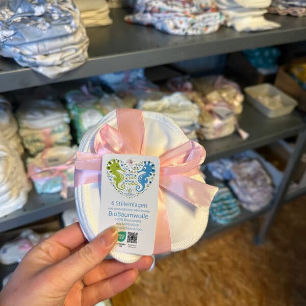 Wasbare zoogkompressen Soft van Blümchen van biologisch katoen 6 stuks zacht herbruikbaar en ademend