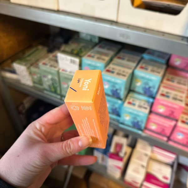 Yoni biologische tampons light natuurlijk en plasticvrij met biologisch katoen voor lichte menstruatie